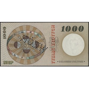 1.000 złotych, 29.10.1965; seria L, numeracja 0000004, ...