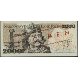 2.000 złotych, 1.05.1977; czerwony ukośny nadruk „WZÓR”...
