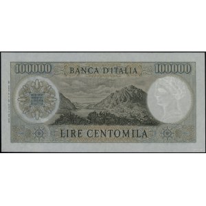 100.000 lirów, 1967 (3.07.1967); seria K – H, numeracja...