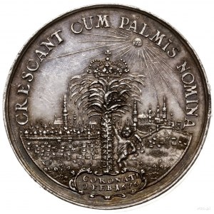 Medal na pamiątkę koronacji pary królewskiej, 1676, aut...