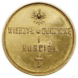 Medal pośmiertny Jerzego Lubomirskiego, 1894; Aw: Herb ...