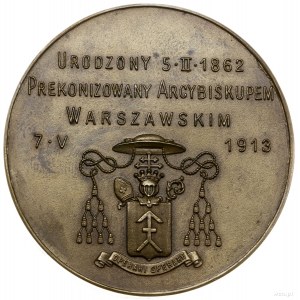 Medal na pamiątkę wyboru Aleksandra Kakowskiego arcybis...