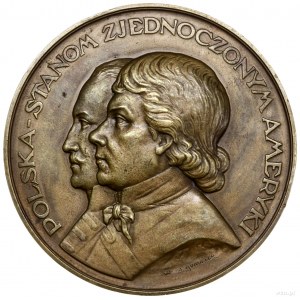 Medal Polska w hołdzie Stanom Zjednoczonym, 1926, proje...