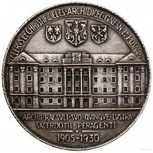 Medal pamiątkowy August Hlond, 1930, projektu Jana Wyso...