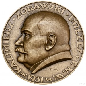 Medal na pamiątkę odbudowy Pałacu Staszica, 1931, proje...