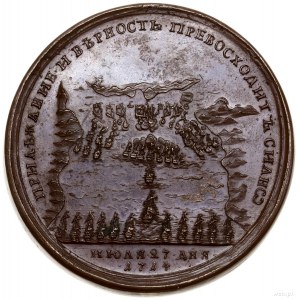 Medal na pamiątkę bitwy pod Gangutem, 1714, niesygnowan...