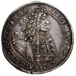 Talar, 1690, mennica Kremnica; Aw: Popiersie władcy w p...