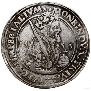 Écu, 1555, mennica Deventer; Aw: Półpostać Karola V w p...