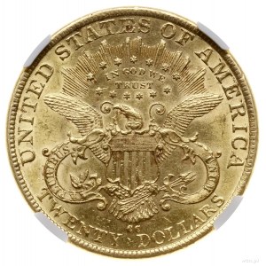 20 dolarów, 1892 CC, mennica Carson City; typ Liberty H...
