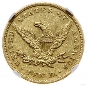 10 dolarów, 1862, mennica Filadelfia; typ Liberty head ...