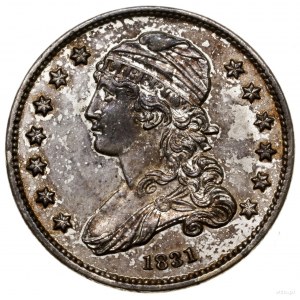 25 centów, 1831, mennica Filadelfia; typ Capped Bust, w...