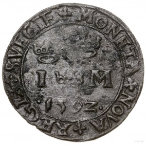 1 marka, 1592, mennica Sztokholm; SM 54b; miedź, 6.73 g...