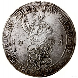 4 marki 1604, mennica Sztokholm; Aw: Popiersie władcy w...