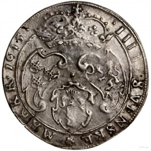4 marki, 1615, mennica Sztokholm; SM 46; srebro, 18.66 ...
