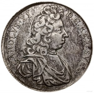 4 marki, 1694, mennica Sztokholm; SM 85; srebro, 21.14 ...