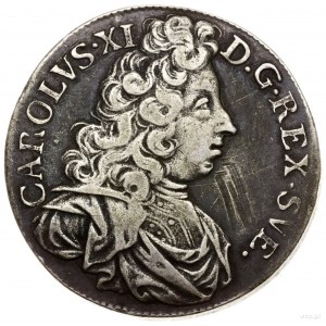 2 marki, 1695, mennica Sztokholm; SM 151; srebro, 10.36...