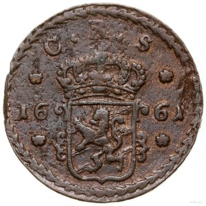 2 1/2 öre, 1661, mennica Avesta; odmiana z diamentem po...