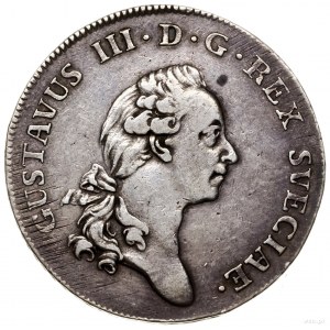 1/3 talara (riksdalera), 1777, mennica Sztokholm;; SM 6...