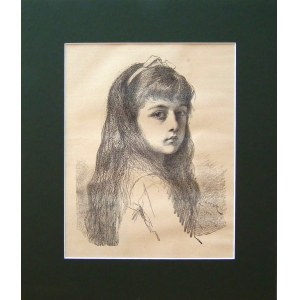 Leopold HOROWITZ (1837-1917), Portrait of a girl, 1884