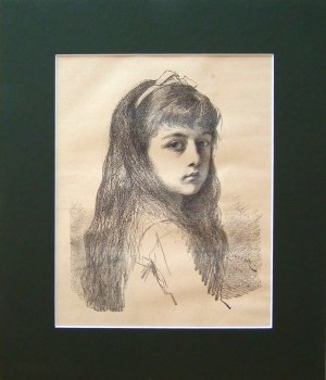 Leopold HOROWITZ (1837-1917), Portret dziewczynki, 1884
