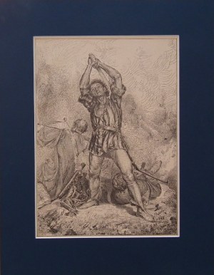 Józef MĘCINA-KRZESZ (1860-1934), Na bitwie, 1884