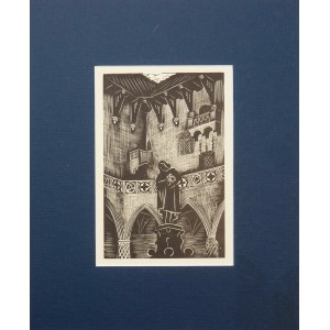Stefania DRETLER-FLIN (1909 - 1994), woodcut from the series Beautiful Cracow