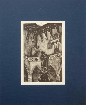 Stefania DRETLER-FLIN (1909 - 1994), drzeworyt z cyklu Piękny Kraków