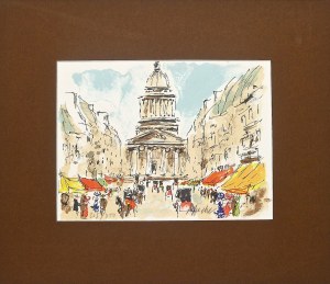 Urbain Huchet (1930 - 2014), Paryż, Plac du Pantheon, 1977