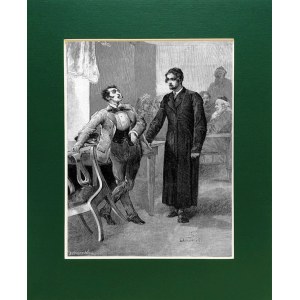 Elwiro Michał ANDRIOLLI (1836-1893), Meir i Leopold z Meir Ezofowicz, drzeworyt 1878
