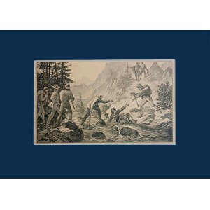 Walery Eljasz-Radzikowski (1840 - 1905), Sauvetage dans les Tatras, 1884