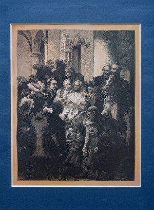 Elwiro Michał ANDRIOLLI (1836-1893), był dawniej adwokatem Pan Rejent Bolesta, 1882 z cyklu Pan Tadeusz