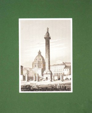 Carl MERKEL (1817-1897), Kolumna Trajana w Rzymie, 1856