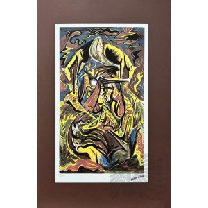 Jackson POLLOCK (1912-1956), Composizione con donna