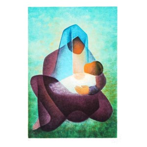 Louis TOFFOLI (1907-1999), La native (Die Geburt Christi), 1991