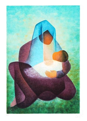 Louis TOFFOLI (1907-1999), La native (Narodzenie Chrystusa), 1991