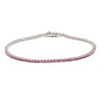 Bracelet, so called tennis bracelet, second half of the 20th century.