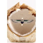 Brooch with scarab motif, 1920s-30s, art déco, egyptian revival