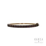 Bangle bracelet with rubies, early 20th century