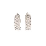 Earrings with diamonds, contemporary