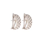 Earrings with diamonds, contemporary