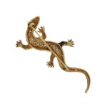 Brooch in the form of a lizard, Italy 20th century