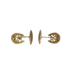 Cufflinks with horseshoe motif, 1st half of the 20th century