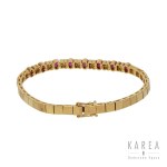 Gold bracelet with rubies, Western Europe, contemporary