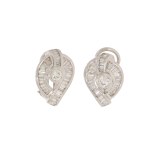 Diamond earrings, Lithuania, 2nd half of the 20th century