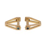 Cufflinks with sapphires, France, 1950s