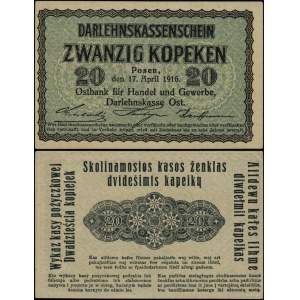 Poland, 20 kopecks, 17.04.1916, Poznań