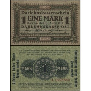 Poland, 1 mark, 4.04.1918, Kaunas, A