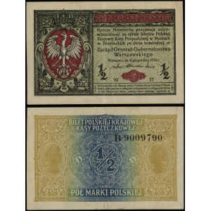Poland, 1/2 Polish mark, 9.12.1916, General, B