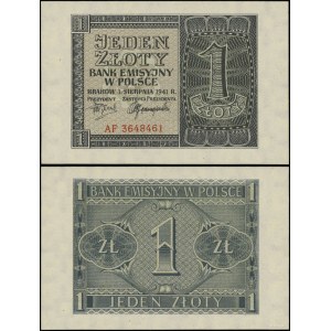 Poland, 1 zloty, 1.08.1941, AF