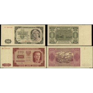 Poland, set: 50 zlotys and 100 zlotys, 1.07.1948